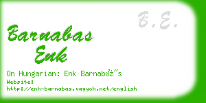 barnabas enk business card